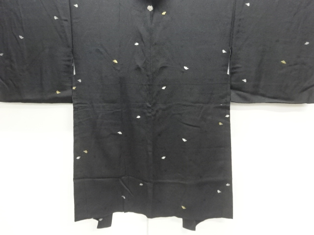 JAPANESE ANTIQUE HAORI / TAISHO ROMAN STYLE / WOVEN FLOWER PETALS